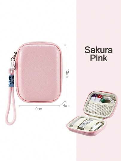 Estuche de cámara CCD mini, caja de almacenamiento protectora de material EVA, adecuada para cámaras pequeñas, con bolsillo de malla y divisor acolchado - Estuche de transporte portátil para cámara digital, bolsa para cámara, estuche para cargador, cubos de embalaje para mujeres y hombres, bolsa para cargador