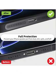 4pcs Ultra-Thin Metal Anti-Dust Sticker Set Compatible With IPhone 16/15/14/13/12 Series (4pcs/Set), Designed For Phone Speaker, Earpiece Anti-Dust Sticker To Prevent Dust Entry!