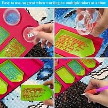 1/2/3/3/5pcs Red Foam Diamond Painting Accessories Tray Storage Box Container - Red - View 7