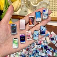 1:12 Scale Realistic Phone Model Prop - Double-Sided Printed Pattern, Multiple Colors Available, Durable Acrylic Material, Suitable For Doll House Decor, Furniture And Miniature Landscape Accessories, Designed With Fun And Exquisite Craftsmanship, Miniature Phone Decor, Phone Model Can Be Used As Food Accessories - Multicolor - View 10