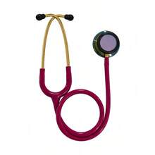 Estetoscopio médico de doble cara de uso general, diseño elegante, apto para profesionales. - Rosa roja - Ver 1
