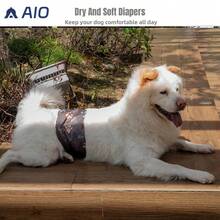 2pcs Reusable Washable Male Dog Diapers, 3pcs Breathable Belly Bands (For Male Dogs In Summer), Male Dog Diapers - Multicolor - View 11
