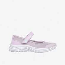 Skechers Girls' Velcro Mary Jane Breathable Mesh Casual Shoes - Pink - View 1