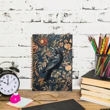 Witchy Crow Spiral Notebook, Gothic Dark Academia Crow Journal Notebook, Cottagecore Raven Journaling Notebooks For Women, Gothic Raven Office Schoolsss Supplies Gifts, 5.5x8.3 In - 烏鴉 - 查看 7