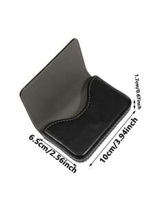 1pc RFID Blocking Wallet, Ultra-Thin PU Leather Business Credit Card Holder And ID Case, Unisex, Minimalist RFID Anti-Theft Card Holder, Keeps Business Cards Clean - Multicolor - View 3