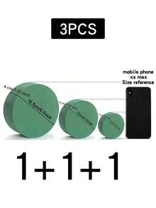 20pcs/10pcs/5pcs/4pcs/2pcs 16.5cm/4cm*12cm/4cm*8cm/4cm Round Floral Mud, Green Wet & Dry Floral Mud Blocks, Suitable For Weddings, Artificial Walkways, Party Decorations, Fresh Flower Arrangements, Room Decor - Multicolor - View 19