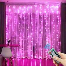 USB Powered Fairy LED String Lights With Remote Control, 8 Modes, Wedding, Valentine's Day, Home Decor - USB Curtain Light - View 25