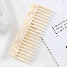 One Portable Wide-Toothed Comb, In A Dreamy Mermaid-Like Color, A Hair Styling Tool. - 多色-1 - 查看 1
