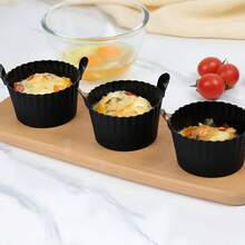 Silicone Air Fryer Egg Mold, Steamer Cup And Muffin Cup, Large Silicone Egg Shaped Mold - Multicolor - View 5