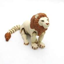 3D Printed Vivid Lion Statue | Ideal For Gifts, Home Decor, Office Desk Accessories, Party Favors, Collectible Mythical Creature, Suitable For Birthday, Holiday, Christmas, Halloween, Valentine's Day Decoration, Plastic Material - Multicolor - View 3