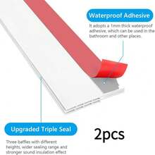 This Door Bottom Draft Stopper Is So Practical! Made Of High-Quality Materials, It Fits Various Door Gaps. Installation Is Simple And Quick. It Can Block Cold Air, Keep The Room Warm And Save Energy, As Well As Prevent Insects And Reduce Noise. It Can Be Used In Bedrooms And Homes, Easily Improving The Comfort Of Life - White - View 10