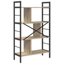 vidaXL Étagère Chêne Sonoma 75 x 30 x 123,5 cm Bois d'ingénierie - Castanho - Ver 7