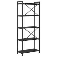 vidaXL Étagère Chêne noir 60 x 30 x 155 cm Bois d'ingénierie - Noir - Voir 8