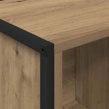 vidaXL Bibliothèque Chêne artisan 68 x 30 x 108,5 cm Bois d'ingénierie - Tabac - Voir 9