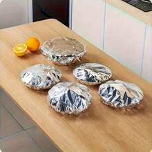 50片装铝箔隔热套 - 铝箔保温膜，食物保温套，耐热防漏，食品级，可重复使用，保持食物新鲜并保护表面，适用于午餐盒、露营、户外活动、野餐、包装工具、办公室、家庭、厨房、烹饪、烘焙、野营厨房，实用礼品 - 彩色 - 查看 11