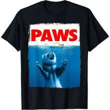 Paws Ferret Funny Ferret Lover Gifts Men Women Teen-Shirt,Women's Clothing, Cartoon And Letter Printing, Comfortable Cotton Material, Skin Friendly, Soft And Cool, Summer Women's-Shirt ClothingSports Short SleevesSports Short Sleeves - màu đen - Xem 1