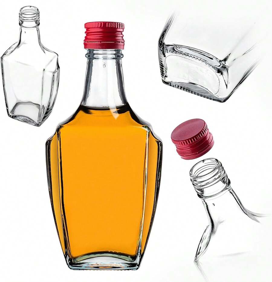 Food Bottles & Jars - Red, Short - View 1