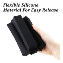 TendenciaMolde Bandeja Tira Hielos Silicona Mantequilla Café RefrescoCalidad premium - Negro - Ver 4