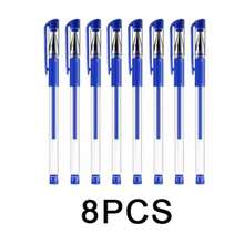 6-15pcs/Set European Standard Neutral Carbon Office Signature Pens, 0.5mm Bullet Tip, Red, Blue, Black, Student Stationery, Back To School Season - Multicolor - View 14