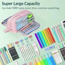 6pcs Boxed Ink Panda Gel Pen, Chinese Style Fresh National Treasure Animal 0.5mm Black Signature Pen,Large-Capacity Multi-Layer Pencil Case,Back To School Supplie Essentials Office Supplies Valentine's Day Gifts - Multicolor - View 4