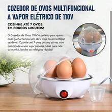 Cozedor de Ovos Elétrico a Vapor Portátil 110V ou 220V Automático - Aleatória - Visão 4
