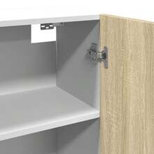 vidaXL Armario suspendido "Lyon" Chêne Sonoma 80 x 31 x 60 cm madera de ingeniería - Marrón - Ver 9