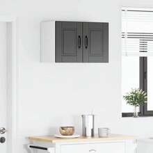 vidaXL Armadio da Cucina 2 pz Nero 30 x 31 x 40 cm Bois d'ingénierie - nero - Visualizzare 4