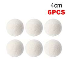 6pcs Reusable Wool Dryer Balls, Natural Fabric Softener, Laundry Dryer Accessories, Help Reduce Static And Shorten Drying Time, Gentle On Clothes, Ideal For Daily Home Laundry, Perfect For Dorm, College Student, Laundry Room Essentials - Multicolor - View 17