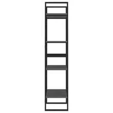 vidaXL Bibliothèque à 4 ebenex Gris 60x30x140 cm Bois de pin massif - Grigio - Visualizzare 6