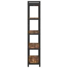 vidaXL Étagère Chêne fumé 80 x 30 x 155 cm Bois d'ingénierie - Tabac - Voir 6