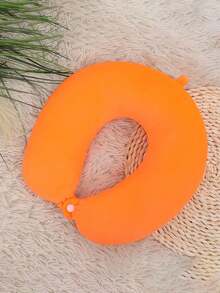 2pcs U-Shaped Memory Foam Neck Pillow, Portable Home/Travel Cervical Pillow, Office Nap Pillow, Camping Pillow, Travel Pillow, Compact & Comfortable, Ergonomic Inflatable Pillow For Camping And Hiking To Support Neck And Waist, Unisex, Multiple Colors Available - Multicolor - View 18