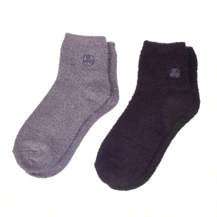 Aloe Socks, 2 Pair Per Package Black and Gray - GrisNegro - Ver 1