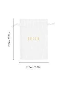 Christian Dior 棕色玫瑰镂空卡包，长方形皮革卡包，带星形心形吊坠，内置化妆镜，卡槽可放置卡片和身份证，通勤/旅行必备，情人节女友礼物，奢华卡包配饰 - 棕色 - 查看 7