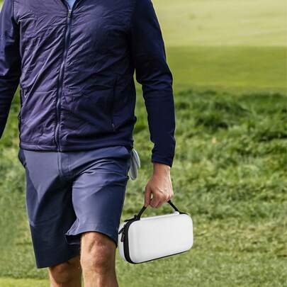 1pc Golf Glove Storage Bag With Removable Glove Shaper | Hard Shell Organizer With 2 Dividers For Balls, Tees & Markers | Ideal Gift For Golfers