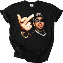 180g Pure Cotton T-Shirt Camisetas Para Hombre Dress ShirtStar Wars The Mandalorian Group Shot This Is The Way T-Shirt Sudaderas Para Hombre Dress Shirts Breathable Cotton Crew Neck T-Shirt, Designed For Outdoor Life, Journeys, Hiking Trails, And Everyday Relaxed Style - 黑色 - 查看 1