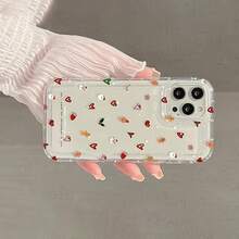 Christmas Tree Santa Claus Pattern Phone Case, Compatible With Apple  Models, Transparent Shockproof Design, Full Coverage Protection - Clear - View 3