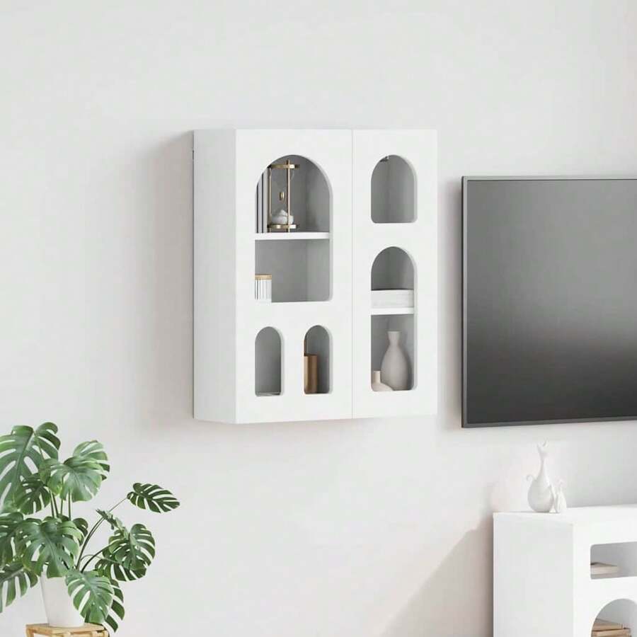 vidaXL Armadio sospeso Bianco 59 x 20 x 71,5 cm Bois d'ingénierie - Bianco - Visualizzare 1