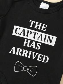 5-Piece Baby Triangle Jumpsuit Set Cotton Airplane Bowtie Printed Soft And Comfortable Baby Romper For Boys Wrapped Burden For Kids Baby Boys Clothes For Outdoor Use, Daily Home Wear - 灰色 - 查看 5
