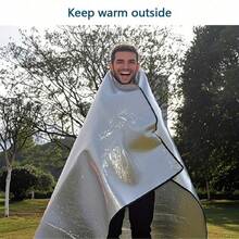 1pc Featuring A Dual-Layer Aluminum Foil Design, This Mat Provides Superior Thermal Reflection On Both Sides-Keeping Body Heat In And Ground Cold Out. Whether Placed Under A Sleeping Bag Or Used As A Picnic Blanket, It Effectively Blocks Moisture, Dampness, And Cold Transfer For A Warmer, Drier Rest In Any Weather - Multicolor - View 12