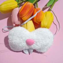 1pc Fluffy Faux Fur Easter Bunny Nose Photo Prop - Soft White Bunny Ears And Pink Nose Tip, Battery-Free, Suitable For Easter Celebrations And Holiday Parties, Bunny Accessories For Halloween & Christmas Occasions: Christmas, New Year, Valentine's Day, Party Events, No Battery Required - View 8