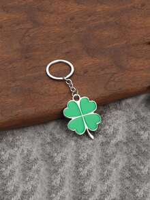 15pcs Lucky Four-Leaf Clover Keychain Gift Set - Includes 5 Lucky Four-Leaf Clover Keychains, 5 Green Organza Bags, And 5 Kraft Paper Thank You Cards. Ideal Souvenir For St. Patrick's Day, Also Suitable For St. Patrick's Day Celebrations, Irish Themed Events, Beer Festivals, And Team Appreciation Parties. - Multicolor - View 7