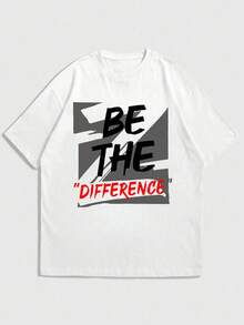 Áo thun nam tay ngắn cổ tròn in họa tiết Anh Quốc dáng rộng | Thiết kế tinh tế | Món đồ không thể thiếu cho mùa hè | Dễ phối đồ - trắng - Xem 3