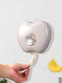 9件装保鲜膜收纳盒，防尘壁挂式无孔收纳盒，厨房收纳壁挂式大容量无孔保鲜膜食品保鲜盖防尘容器浴室分配器 - 可重复使用免接触保鲜膜收纳盒，保鲜便捷 - 彩色 - 查看 7