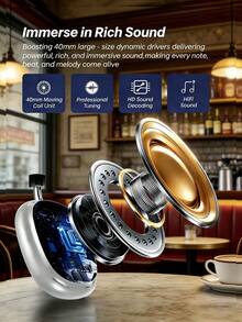 REMAX RB-602HB Headphones: High-Definition Call Clarity, Convenient Multi-Function Buttons, Lightweight Design, Comfortable Fit, Suitable For Various Environments. White Sand Silver. - White Sand Silver - View 5