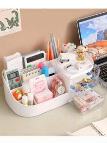 1 hộp đựng đồ trang điểm cỡ lớn, hộp đựng mỹ phẩm để bàn, ngăn đựng son môi, hộp đựng đồ trang điểm kiểu ngăn kéo. - Nhiều màu - Xem 2