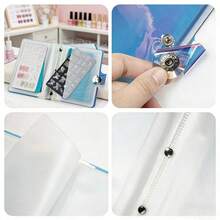 1pc Holographic Print Nail Art Stamping Plate, Nail Art Sticker Box, Steel Plate, Album Print Template, Storage Bag - Multicolor - View 5