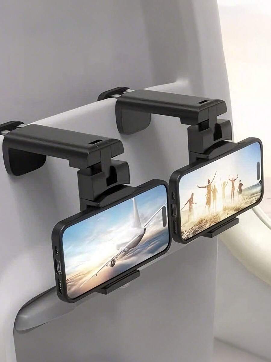 360° Rotatable Durable Travel Phone Holder, Also Can Be Used As Desktop Stand, Convenient Hands-Free Viewing, Ideal Christmas Gift And Aviation Travel Accessory - Multicolor - View 1