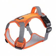 Đai ngực chiến thuật cho chó lớn có tay cầm, 2 kẹp dây xích, áo vest chống thoát hiểm bền chắc cho chó nghiệp vụ, kiểu dáng quân đội, phản quang, có thể điều chỉnh để huấn luyện, đi dạo, leo núi. - Nhiều màu - Xem 26