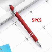 Customized Text/Logo Metal Push Button Pen, Aluminum Barrel Pen, Stylus Ballpoint Pen, Handwriting Touch Screen Pen, Thoughtful Gift For Family, Friends, Teachers, Parents, Colleagues, Great For Back To School, Graduation Season - Multicolor - View 38