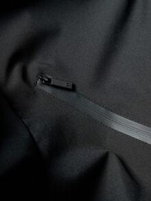 Men's Functional Hooded Jacket, Loose Fit Streetwear Casual Outdoor Jacket - Black - View 4